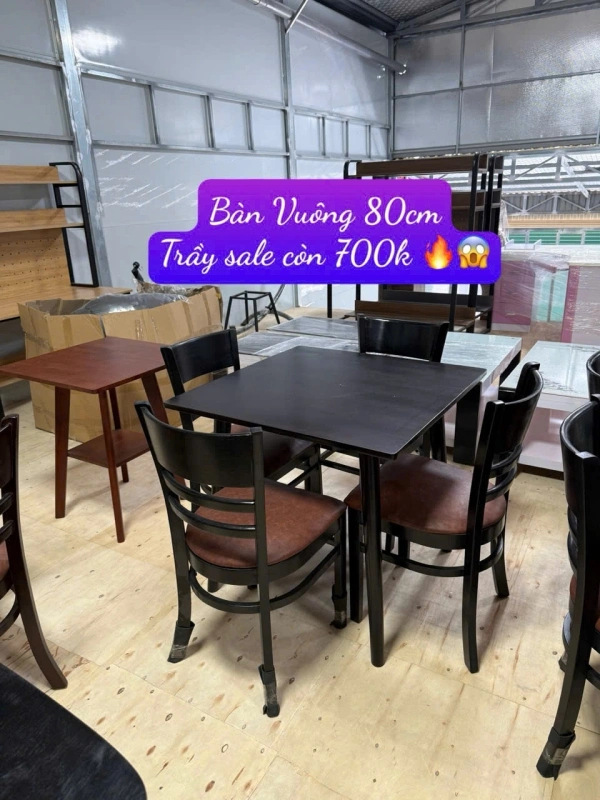 Bàn Vuông 80cm S3