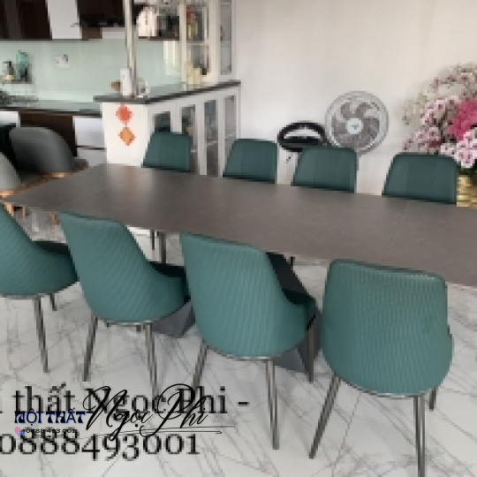 Bàn Ăn Đa Năng Mặt Đá Ceramic Tối Giản 33