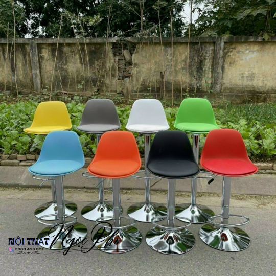 Ghế bar mặt nệm chân mâm xoay 