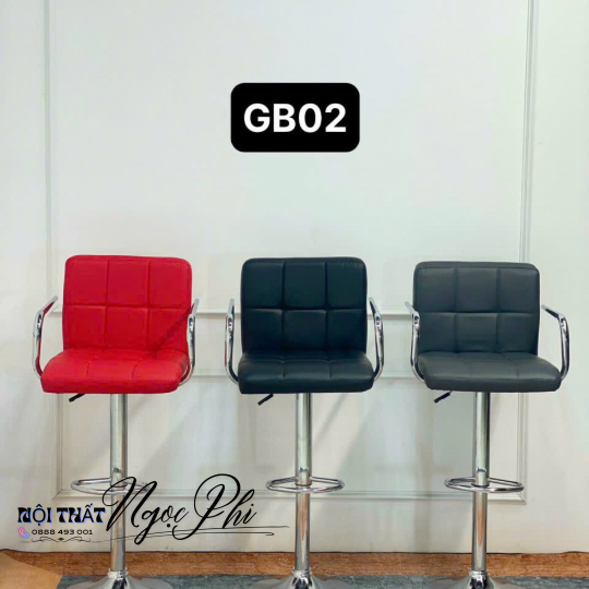 Ghế bar bọc da chân mâm xoay