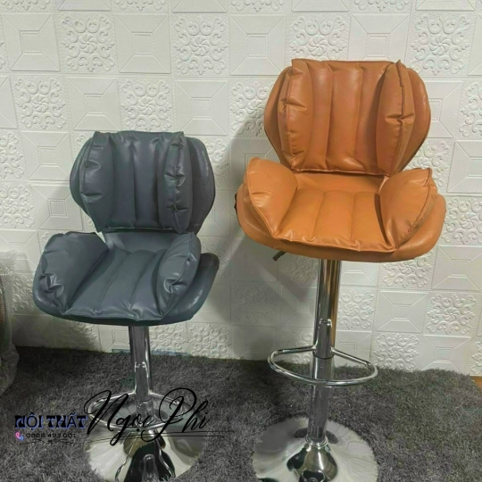 Ghế da simili chân mâm xoay