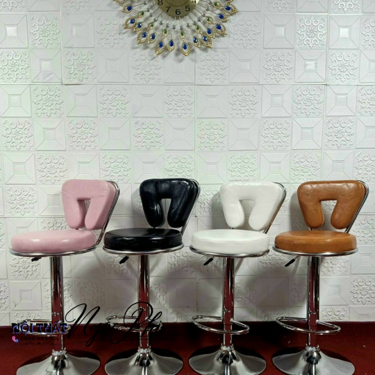 Ghế bar da chân mâm xoay