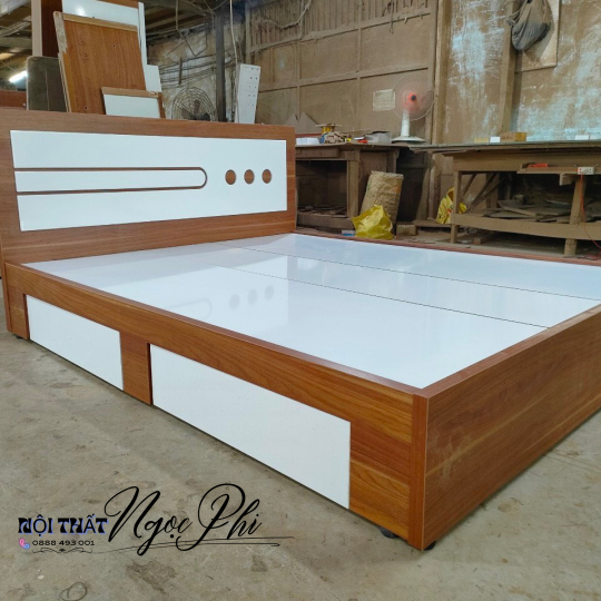Giường Gỗ MDF 09