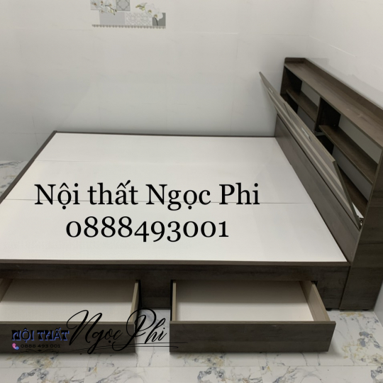 Giường Gỗ MDF 08