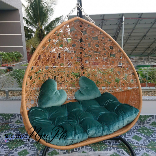 Xích Đu Tổ Chim Họa Tiết Đồng Tiền 