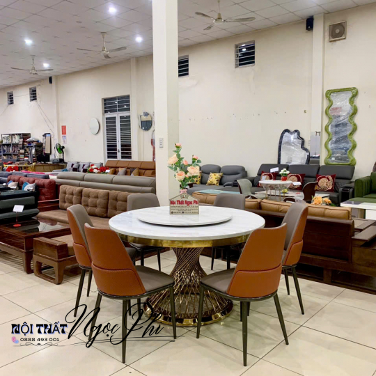 Bàn ăn tròn 2 mặt đá Cao Cấp 13