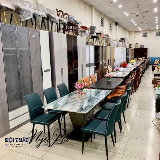 Bàn ăn Mặt Đá Ceramic Cao cấp 43