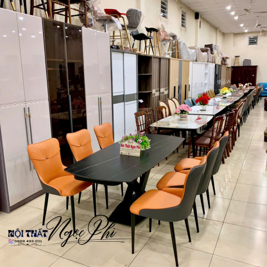 Bàn ăn Mặt Đá Xoay 360  44