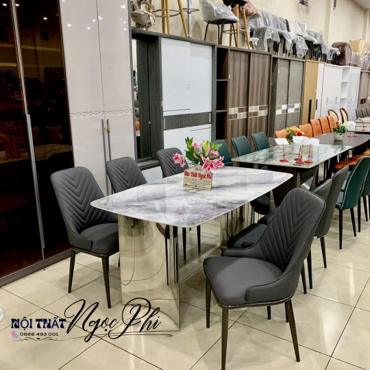 Bàn ăn Mặt Đá Siêu Tinh Thể Cao Cấp 51