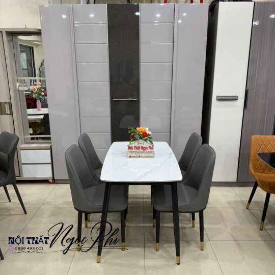 Bàn ăn Mặt Đá Ceramic 39