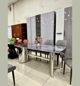 Bàn ăn Mặt Đá Tinh Thể 42