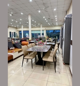 Bàn ăn Mặt Đá Tinh Thể 48