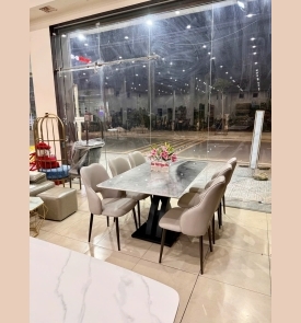 Bàn ăn Mặt Đá Tinh Thể 57