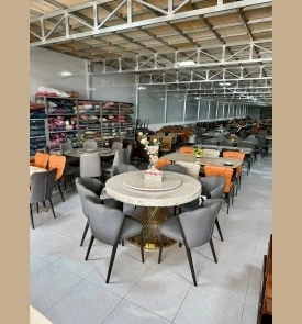 Bàn ăn tròn 2 Mặt Đá Dầy 24