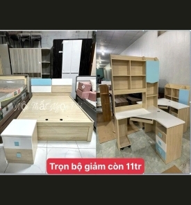 CB Giường + Bàn Học S12