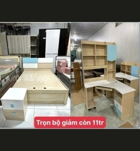 CB Giường + Bàn Học S12
