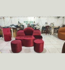 Sofa Băng Mây + 2 Đôn S14