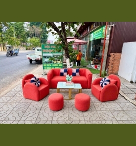 Bộ Sofa Băng + 2 Ghế Đơn + 2 đôn S18