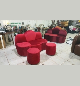 Sofa Băng Mây + 2 Đôn  S15