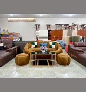 Sofa Băng Bí + 2 Đôn S36