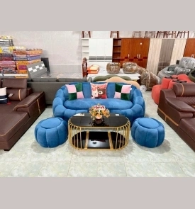 Sofa Băng Bí + 2 Đôn S37