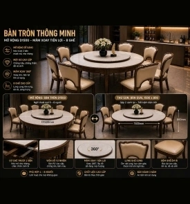 BÀN ĂN MẶT ĐÁ CẨM THẠCH M87