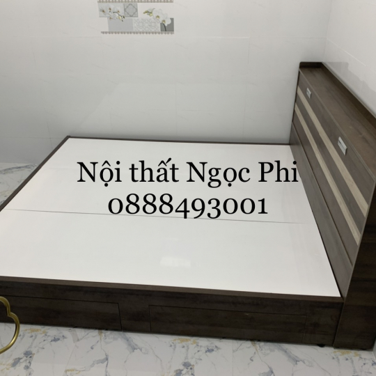 Giường Gỗ MDF 08