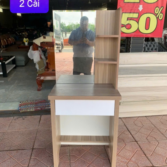 Bàn Trang Điểm Gỗ MDF size 60