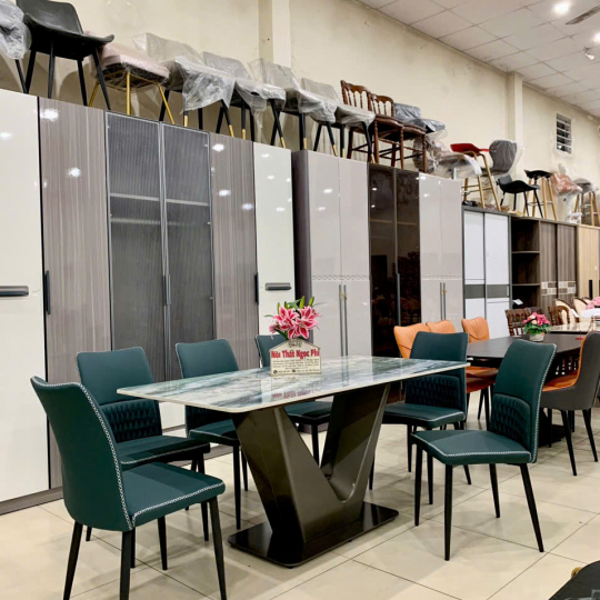 Bàn ăn Mặt Đá Ceramic Cao cấp 43
