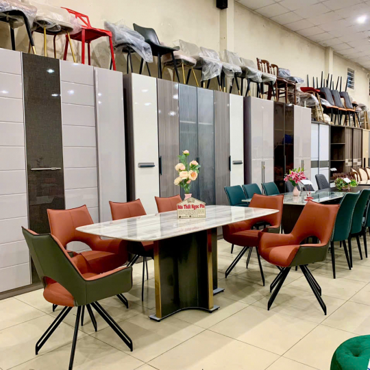 Bàn ăn Mặt Đá Tráng Gương Cao Cấp 47