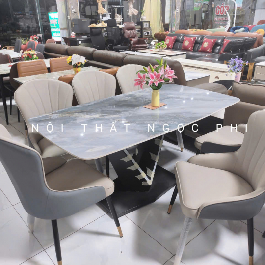 Bàn ăn Mặt Đá Ceramic 41