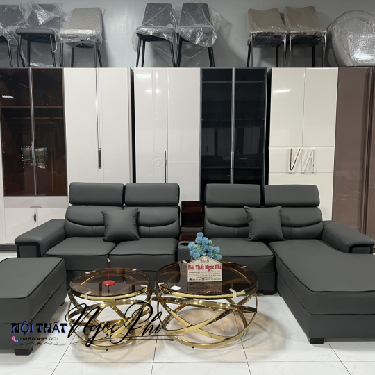 Sofa góc 138 da chống trầy tẩy mựt 